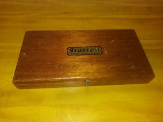 Vintage Starrett Micrometer Caliper 0 - 4 " Set Aa 224