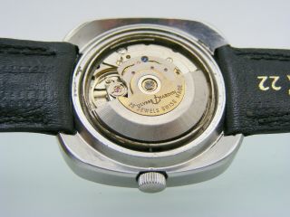 Vintage big 40 mm.  Ulysse Nardin Steel square case black dial,  automatic,  day date 10
