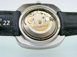 Vintage big 40 mm.  Ulysse Nardin Steel square case black dial,  automatic,  day date 9
