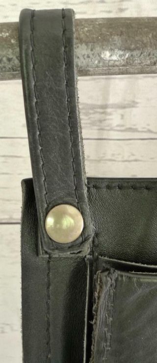 Vintage LANGLITZ LEATHER Jacket Trap SHOOTING Gun SHELL BLACK Hunting BAG POUCH 4