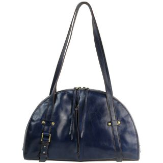 Hobo International Beckon Leather Shoulder Bag Vintage Hide Leather Indigo Blue