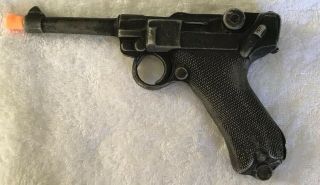 Vintage World War Ii German Lugar Prop Gun.  Solid Cast Aluminum - 1940’s