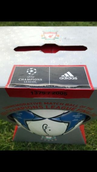 Rare Adidas Champions League Ball.  New/sealed.  2005 Instanbul/Liverpool 3