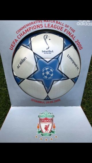 Rare Adidas Champions League Ball.  New/sealed.  2005 Instanbul/Liverpool 5