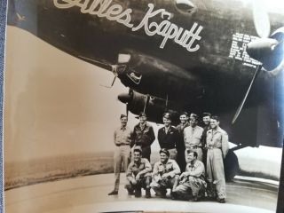 Wwii Junkers 290 Plane Alles Kaputt Us Pilots Airplane And Crew Photo 1945