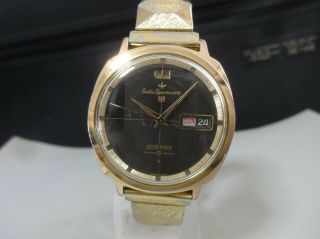 Vintage 1963 - 64 Seiko Automatic Watch [seiko Sportsmatic 5] 21j Rare Black Dial