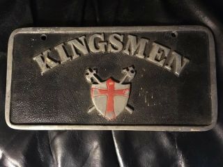Vintage Car Club Plate Plaque Kingsmen