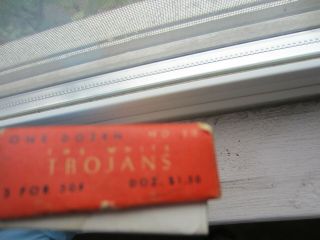 Vintage Trojans Condom 4 Tins and box 5