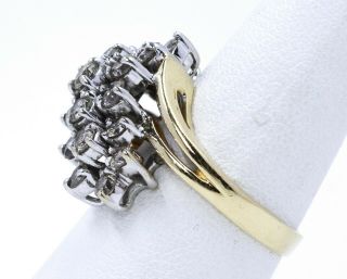 Vintage 14k yellow gold diamond cluster ring 7.  0 grams 2.  28CT (97) 3