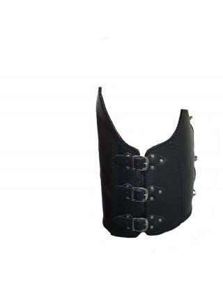 Men ' s 3MM Heavy Duty Robust Vintage Club Motorcycle Leather Vest 3