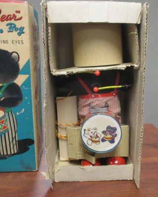 Vintage ALPS ROCK VALLEY REMOTE CONTROL BARNEY BEAR THE DRUMMER BOY TOY W/BOX 2