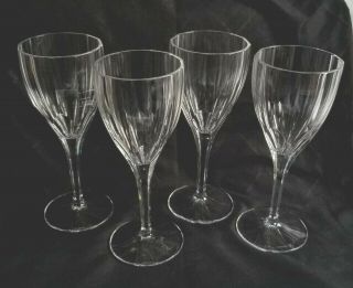 Vintage Set Of 4 Aspen By Nachtmann 9 " Blown Crystal Red Wine Glass