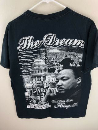 Vintage Martin Luther King I Have a Dream Double Sided T - Shirt Men ' s Large L Rap 3