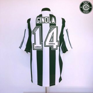 Ginola 14 Newcastle United Vintage Adidas Home Football Shirt 1995/97 (xxl)