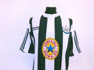 GINOLA 14 Newcastle United Vintage Adidas Home Football Shirt 1995/97 (XXL) 3