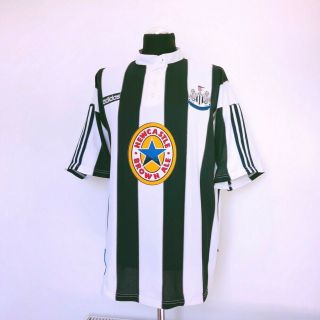 GINOLA 14 Newcastle United Vintage Adidas Home Football Shirt 1995/97 (XXL) 4
