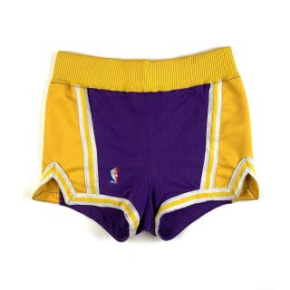 Vintage Nba Los Angeles Lakers Macgregor Sand Knit Player Shorts Size 32