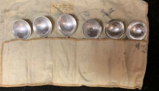 Antique BOWLE STERLING SILVER SPOONS Set Of 6 2