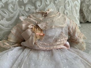 Antique Lace Doll Dress for French Jumeau Bru or German Kestner Doll 3