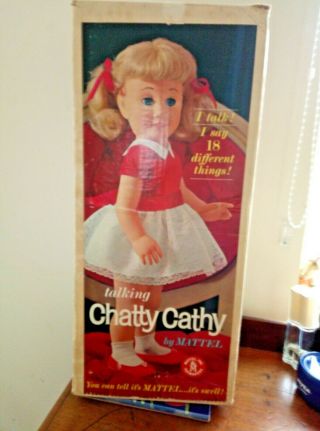 VINTAGE CHATTY CATHY DOLL BOXED 1960s MATTEL ALL CLOTHES 4