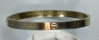 1970 Aldo Cipullo Charles Revson Cartier 18k Gp Love Bracelet