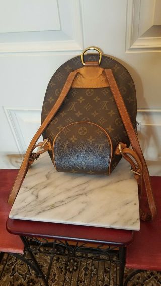 Vintage Monogram Louis Vuitton Ellipse Backpack EUC NON SMOKING HOME 2