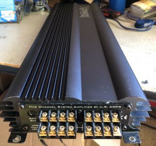 Old School US Amps USA - 5500X 5 Channel Amplifier,  Rare,  vintage,  SQ,  Amp 4