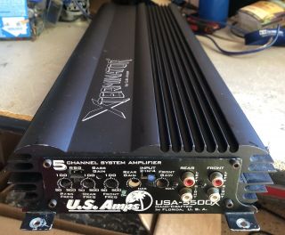 Old School US Amps USA - 5500X 5 Channel Amplifier,  Rare,  vintage,  SQ,  Amp 5