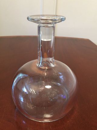 Vintage Signed/Numbered BACCARAT CRYSTAL Small Decanter Carafe 2