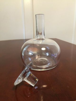 Vintage Signed/Numbered BACCARAT CRYSTAL Small Decanter Carafe 4