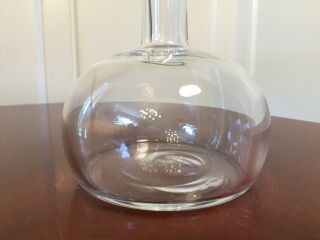 Vintage Signed/Numbered BACCARAT CRYSTAL Small Decanter Carafe 5