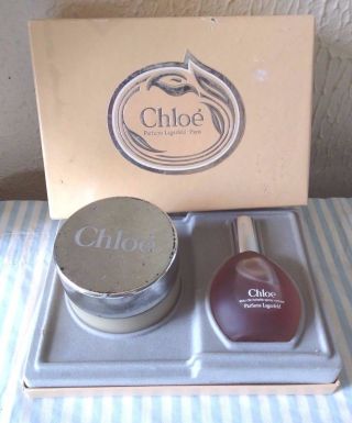 Vintage Set Chloe Parfums Lagerfeld Eau De Toilette 50 Ml Perfum Body Creme