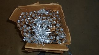 81 Vintage Silver Aluminum Christmas Tree Pom Pom Branches Only
