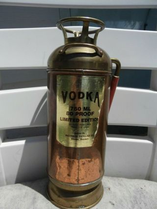 Vintage Mccormick Vodka Brass Copper Badger 