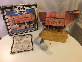Vintage 1977 Star Wars Land Of The Jawas Playset W/ Box By Kenner