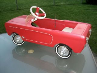 Vintage Ford Mustang Pedal Car 1964,  1965 & Rare 2