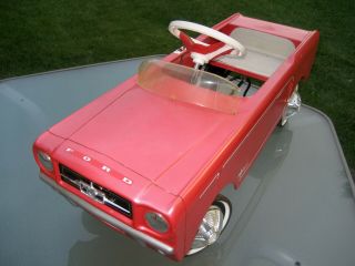 Vintage Ford Mustang Pedal Car 1964,  1965 & Rare 8