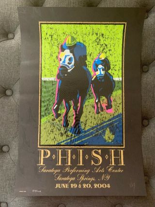 Rare Phish Poster Jeff Wood Saratoga Springs June 19 - 20 2004 Signed Numbered