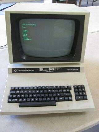 Vintage Commodore SuperPET CBM SP9000 Computer Boots EARLY LOW SERIAL NO.  2118 4