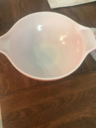 PYREX Vtg Pink Gooseberry Cinderella Mixing Bowls 441 443 444 Set Of 3 6