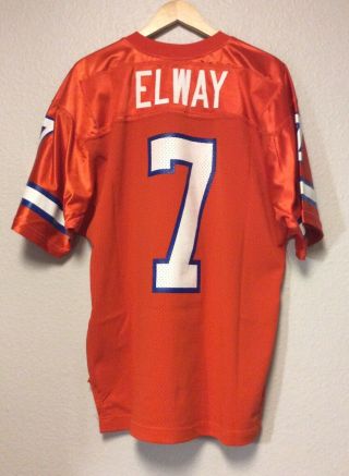 RARE John Elway Vintage 80’s Denver Broncos NFL Wilson Football Jersey Large/XL 2