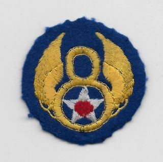 Ww2 British Made 8th Us Army Air Force Patch - On Felt - Us Army