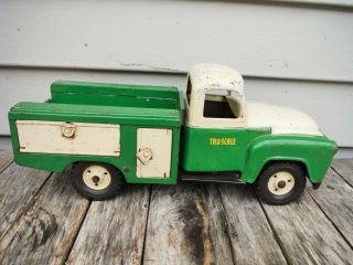 VINTAGE TRU - SCALE INTERNATIONAL HARVESTER SERVICE UTILITY TRUCK RARE 1950 ' S toy 2