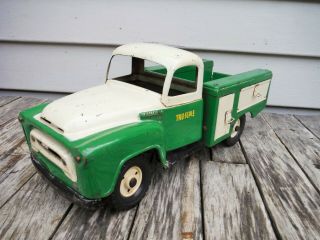 VINTAGE TRU - SCALE INTERNATIONAL HARVESTER SERVICE UTILITY TRUCK RARE 1950 ' S toy 9