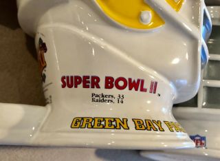 Green Bay Packers Helmet Stein Pair Bowl XXXI Limited Edition Vintage Rare 5