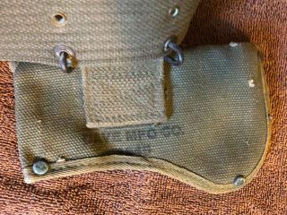 Vintage WW2 Hatchet Sheath and Belt - Dave Mfg.  Co.  - 1945 - Military 3