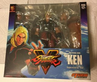 Storm Collectibles Street Fighter V Ken Masters Figure Red Ver.  Rare