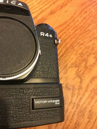 Leica R4s 35mm SLR Vintage Film Camera Body and Motor Winder 6
