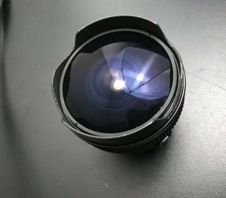 Rare Canon Lens FD 15mm F/2.  8 1:2.  8 VTG Fisheye Fish - eye Lens w Case EXC, 12