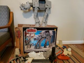Vintage Star Wars Kenner At - At Walker All Terrain Armored Transport W/box Parts
